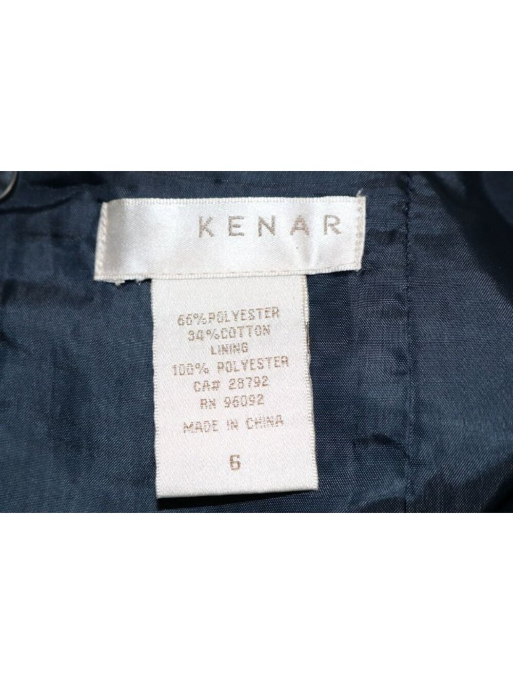 Quiet Luxury Kenar Skirt Women 6 Navy White Polka Dot Old Money Tailored Fit VTG - Picture 6 of 7